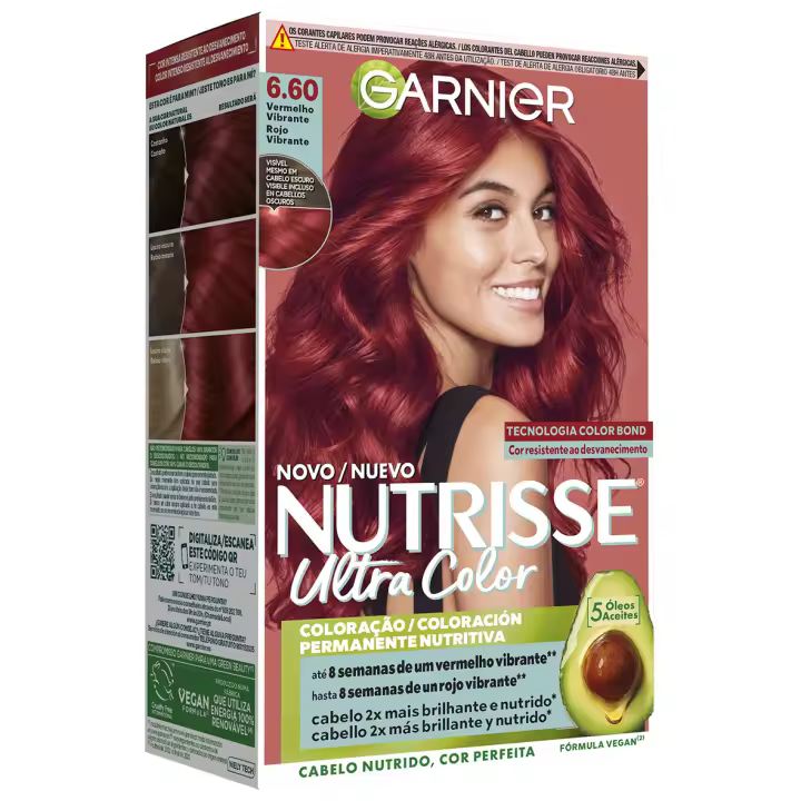 Garnier Nutrisse Ultra Crème Sin Siliconas Coloración Permanente Nutritiva - 1