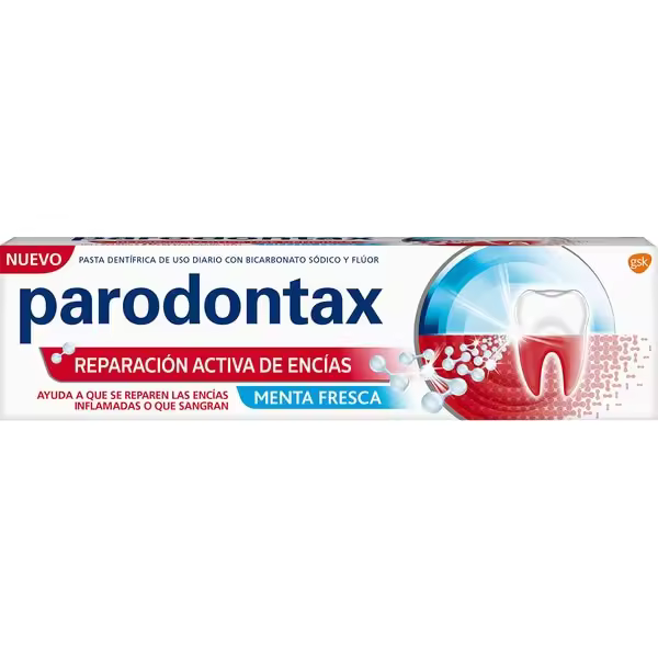 PARODONTAX pasta de dientes para reparación de encías sabor menta fresca tubo 75 ml - 1