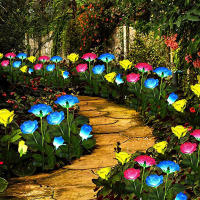 Luces Solares LED De 7 Cabezas Para Jardín Y Paisaje IP65 Impermeables Luces De Hierba Exterior Decoración De Jardín Estilo Tradicional Material ABS - details 7