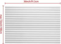 Persianas temporales inalámstricas totalmente opacas, cortinas de Tela plisadas, fáciles de Cortar e instalar con 4 clips - details 3