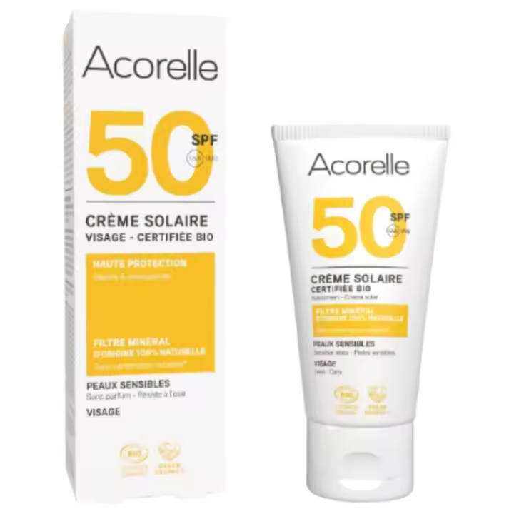 Crema Solar Facial SPF50 Alta Proteccion Bio 50ml Acorelle - 1