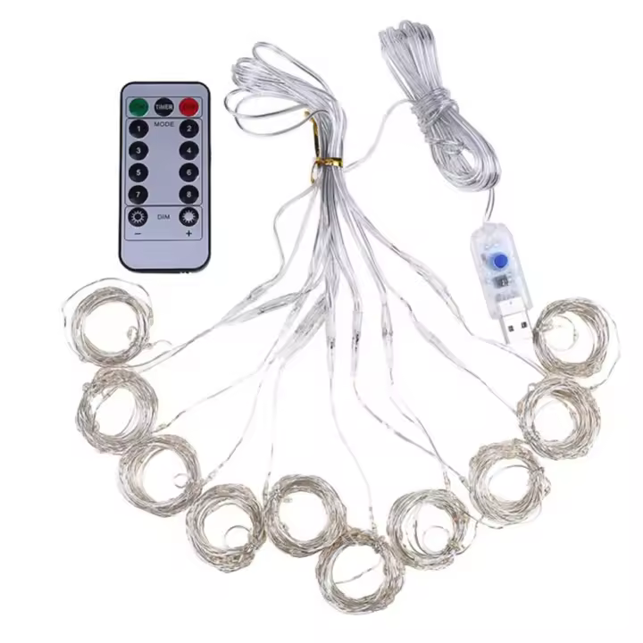 Luces De Encaje LED USB Para Decoración De Fiesta Y Navidad Lámparas De Hilo Faeérico Cálidas Para Ventanas Habitaciones Bodas - 1