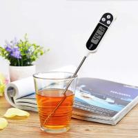Termómetro Digital Para Alimentos Con Pantalla LCD Y Probar Para Carne Y Bebidas Lectura En Tiempo Real Electrodoméstico De Cocina - details 0
