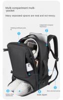 Mochila de viaje de gran capacidad para hombre, bolsa de expansión de carga USB para ordenador portátil de negocios, mochila impermeable multifuncional. - details 2