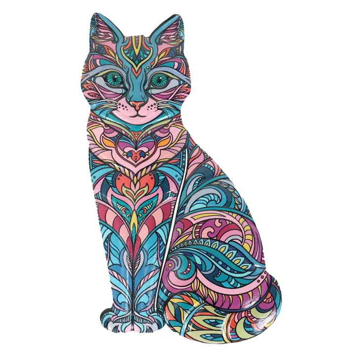 Signes Grimalt Gato | Figura de Gato Azul Tropical 23X1X13cm - 1