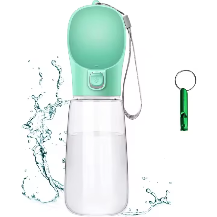 Botella para Perros,550ml dispensador de Agua Antibacteriano,Bebedero Perro Portatil,a Prueba de Fugas,Libre de BPA,Dispensador de Agua Antibacteriano para Mascotas para Viajes al Aire Libre - 1