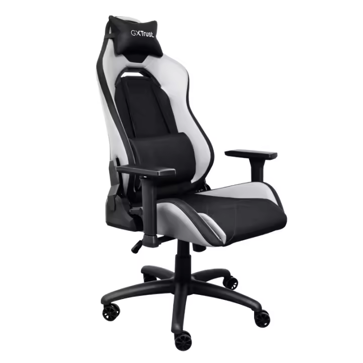 Trust GXT 714 RUYA Silla para videojuegos universal Negro, Blanco - 1
