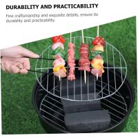 Barbacoa Portátil Redonda De Carbón Para Exterior Con Manija Estufa Circular De Hielo Pequeña Para Picnics Camping Y Cocina En Casa - details 1