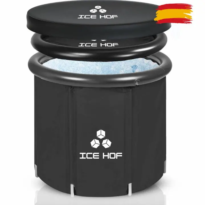 Ice Hof® Bañera Plegable Adulto tamaño extra ø80 x 80cm, Ice Bath, Bañera Hielo, Bañera Adulto Portatil, Bañera Hinchable Adulto, Cold Plunge, Ice Tub, Bañera Inflable Adulto - 1