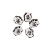 5Pcs Clip De Tornillo Para Cable De Acero Inoxidable M2-M5 Simplex 1/2-Post Calizador De Cuerda Simple Para Metalworking - details 12