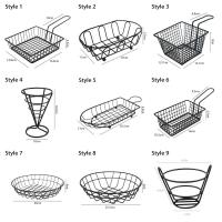 Cesta De Freír Para Cocina Herramienta De Cocina Red De Malla Para Patatas Fritas Y Chips Contenedor De Almacenamiento De Alimentos Con Mango Para BBQ Francés En Casa - details 1