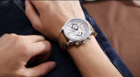 Reloj De Pulsera Deportivo De Lujo Para Hombre MEGIR Con Dial De 48mm Cuarzo Resistente Al Agua De Leather Calendario Cronógrafo Moda Y Casual - details 20