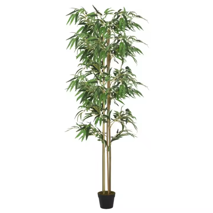 Árbol de Bambú artificial con 1216 Hojas Verdes 180 cm - 1