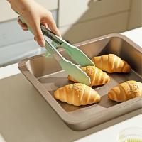 Pinzas de cocina pequeñas de silicona, mini pinzas para servir de grado alimenticio con puntas de silicona, juego de 3, color verde - details 3