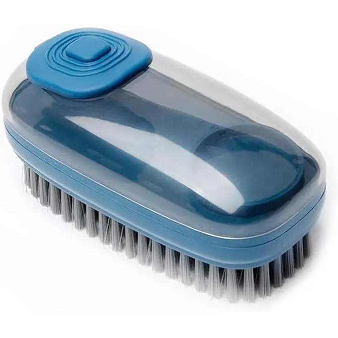 Cepillo de Fregar con Dispensador de Jabón Verde - 1