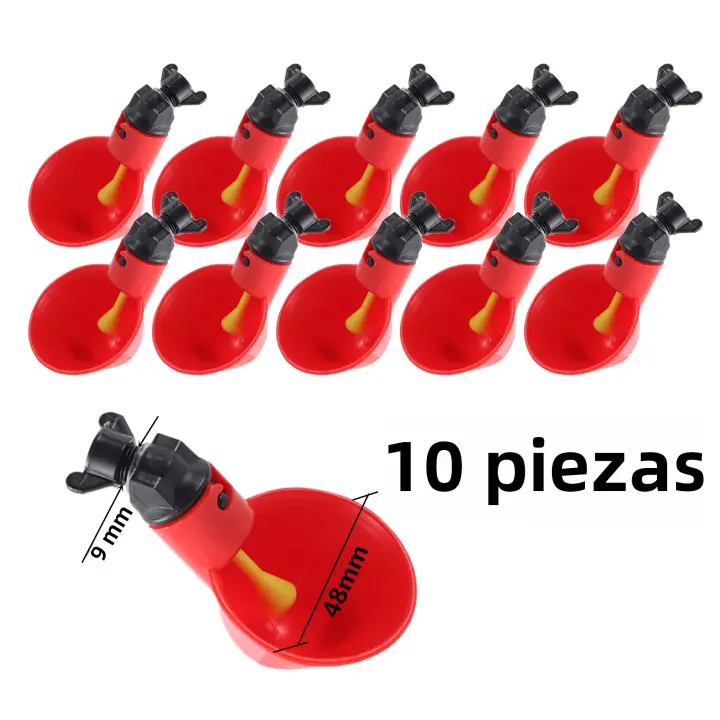 Suministros Para Aves De Corral DIY Chicken Feeder PortGravity Feed Kit Para Cubos Barriles Contenedores Troncos Material PP Acero Inoxidable Silicona - 1