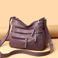 Bolso De Hombro Para Mujer 2023 Nueva Moda En Cuero PU Color Sólido Gran Capacidad Bolso Cruzado Multi-Nivel Estilo Clásico - details 10