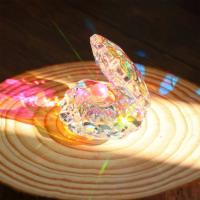 Concha De Cristal Reflector Con Perla Adorno De Cristal Con Concha De Perla Decoración De Escritorio Coleccionable Figura De Mar - details 2