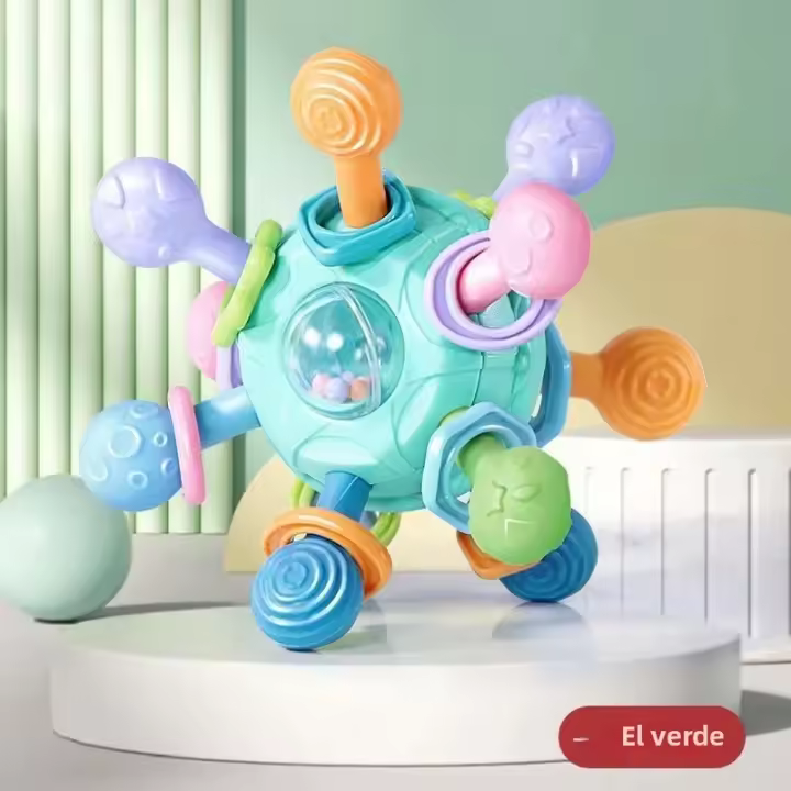 Bola De Manhattan Para Bebés En Silicona Juguetes De Mordedor Suaves Para Dientes Próprios Juguetes De Relajación En Anillo Para Niños Y Niñas De 6 a 12 Años - 1