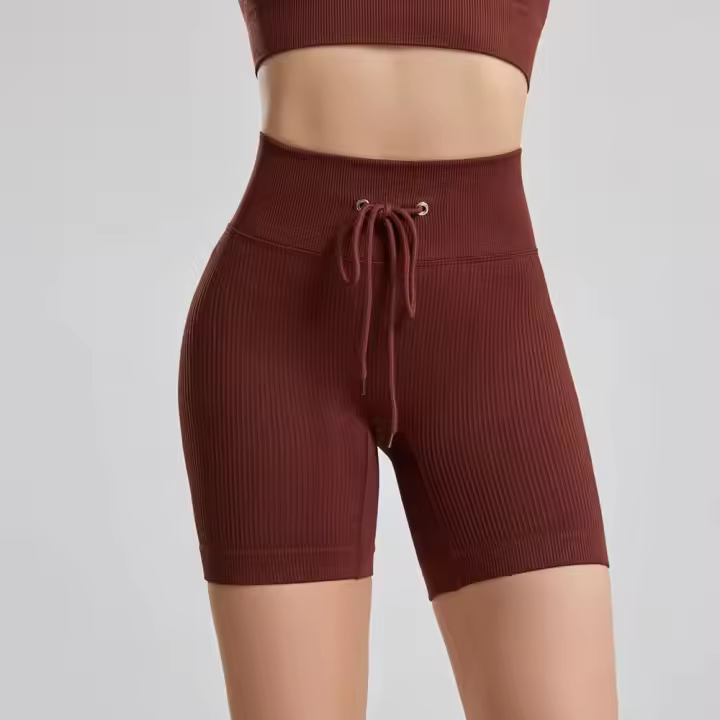 Pantalones de Yoga para Mujer Mallas Deportivas de Realce sin costura, Mallas de Fitness, Mallas de entrenamiento para Gimnasio con Cordón - 1