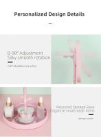 Espejo De Maquillaje LED Con 3 Fuente De Luz Portátil Carga USB Belleza Iluminación Relleno HD Plegable INS Grooming - details 15