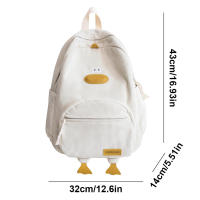 Nueva Mochila De Pato Cartoon Diseñadora Para Viajes Mochila Universitaria Versátil Para Mujeres Estudiantes Coreana Edición Mochila Escolar Para Niñas - details 0
