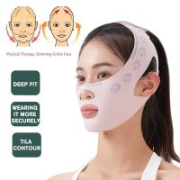 Máscara De Forma V Transpirable Para Reducir La Doble Mandíbula Y Levantar La Cara Antiarrugas Y Adelgazante Para El Rostro - details 0