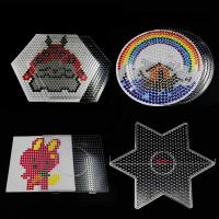 Plantillas De Rompecabezas Para Niños De Tamaño Grande Con Perlas De 5mm Pegboards De Bola De Fusión DIY Puzzles De Plástico PVC Para Edad Superior a 12 Años - details 0