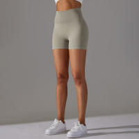 Shorts De Yoga Para Mujer Fitness Running Ciclismo Leggings Deportivos De Cintura Alta Transpirables Talla Grande Verano Gimnasio - details 52