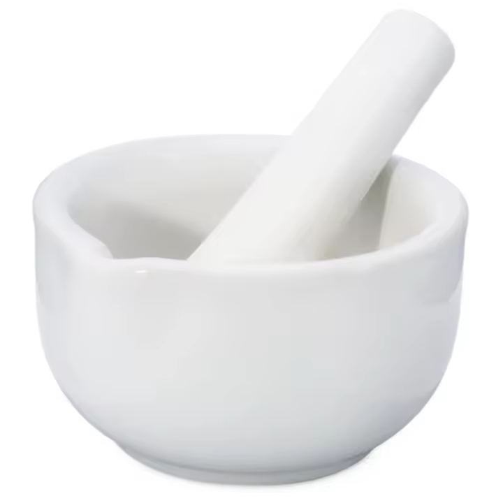 MAXHOME-MORTERO PORCELANA PEQUEÑO CON MAZA 9X11.5X8CM - 1