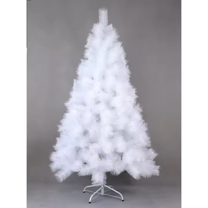 Árbol de Navidad Pino Blanco 60-210cmAbeto Artificial Ignífugo con Hojas de Aguja - 1