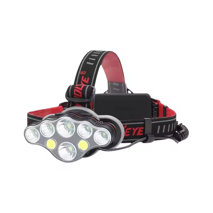 Lámpara Frontal Recargable Con 8 LED Y Luz Roja USB Para Correr Cazar Caminar Y Acampar Con 8 Modos De Iluminación - 1
