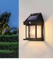 2PCS Luz Solar Exterior Jardín Inducción Corporal Lámpara De Pared Para Casa Villa Balcón Decorativa IP65 Impermeable - details 2