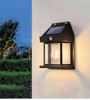 2PCS Luz Solar Exterior Jardín Inducción Corporal Lámpara De Pared Para Casa Villa Balcón Decorativa IP65 Impermeable - details 2