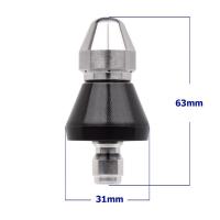 Boquilla De Limpieza Para Lavadora De Alta Presión Universal Metálica 1/4' Con 6 Jets Desagüe De Tubo De Limpieza - details 2