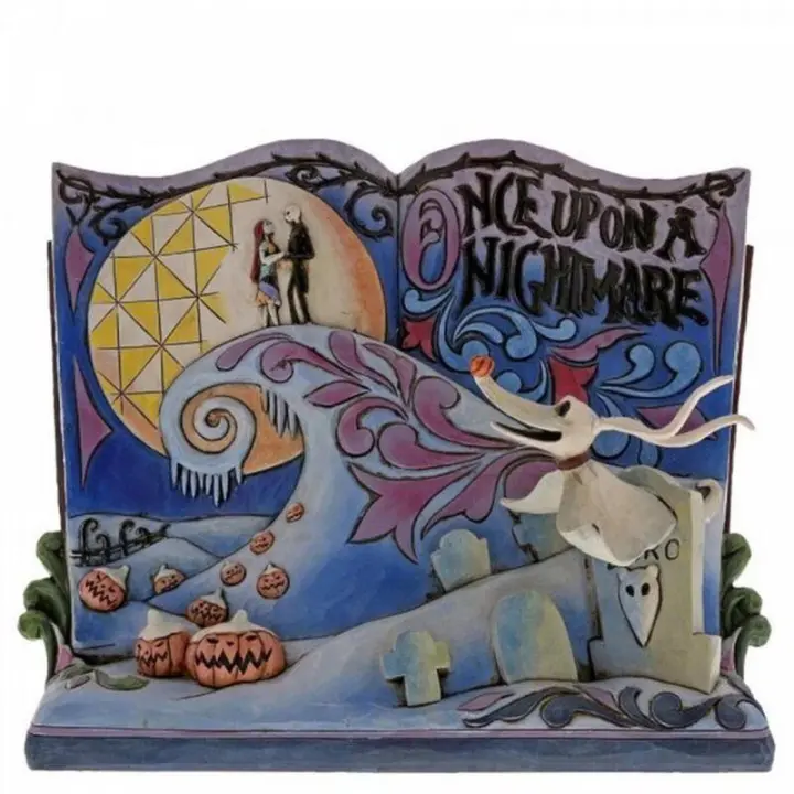 Figura decorativa enesco disney pesadilla antes de navidad libro de cuentos - 1
