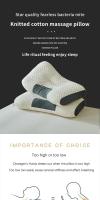 Almohada De Cuello Ortopédica Para Dormir 2024 Almohada De Masaje SPA Para El Cuello Con Fibra De Soja Ayuda En El Sueño Y Protección Del Cervical Para Adultos - details 1