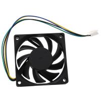 Ventilador de refrigeración negro, 70x70x15mm, 12V, 4 pines, PWM, PC, caja de ordenador, CPU - details 1