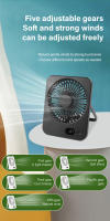 Ventilador Portátil Ultrafino De 2024 Con Vida Útil Larga Y Bajo Ruido Plegable Para Escritorio Y Carga Rápida Ventilador De Mesa De Gran Aire - details 7