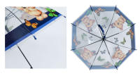 J.S ONDO Paraguas Transparente Bastón Plegable, 50cm Cerrado de NIÑO O NIÑA, Automático, 8 Varillas Resistente Al Viento,DIBUJO ANIMADO - details 3