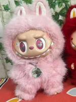 Muñeca De Vinilo Rosa Angel Labubu 38cm Juguete Creativo Para Cumpleaños Replica 1:1 Muñeca De Cambio DIY Figura De Modelo - details 3