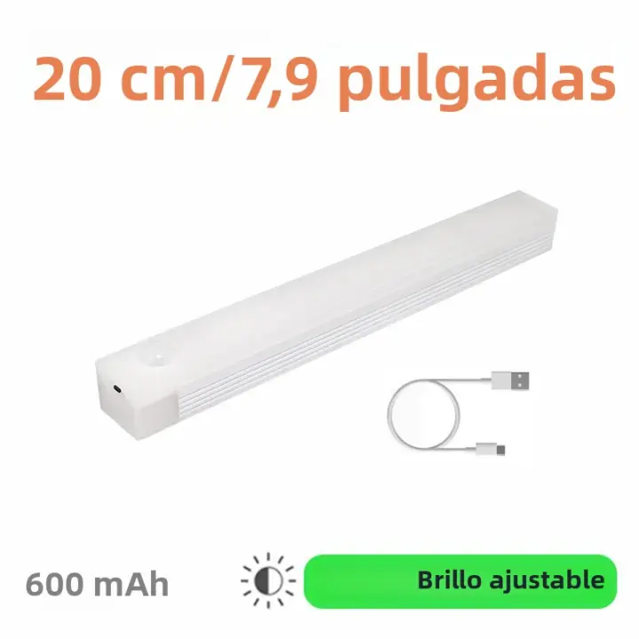 Lámpara De Noche LED Con Sensor De Movimiento Dimmable Recargable Por USB Para Decoración De Habitaciones Cocinas Armarios Y Escaleras - 1