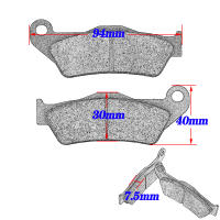 Frenos Delanteros O Traseros Para Motocicleta Yamaha TT 600 R RE TT600E TT600K 4GV XT660Z XT 700 Z Tenere XT 660 Z XT700Z Material Semi-metálico Orgánico - details 0