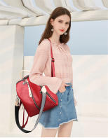 Mochila De Cuero Suave Para Mujer Gran Capacidad Bolso De Hombro Viaje Mochila Deportiva Estilo Fashion Con Manija Suave Y Cremallera - details 10