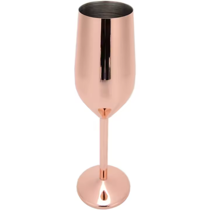 Copa de beber flautas de champán, copa de champán, Coupe àgrave; bebida para la fiesta en; Casa (Oro Rosa) - 1