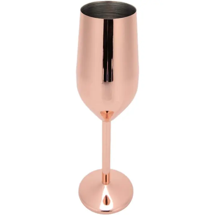Copa de beber flautas de champán, copa de champán, Coupe àgrave; bebida para la fiesta en; Casa (Oro Rosa) - 1