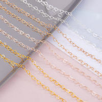 Cadena De Corazón De Cobre 3mm Para Collar Y Pulsera DIY Metal Dorado Plata Rosa Tamaño De Cada Corazón 3mm 1 Metro Por Pieza - details 5