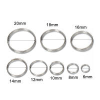 50pcs Conector De Llavero Para Fabricación De Llaveros DIY Hallazgos Metálicos De Plata De Titanio Para Toda La Vida - details 1