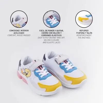DEPORTIVA SUELA PVC CON LUCES LOONEY TUNES PIOLIN - 1