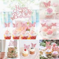 Topper De Pasteles De Mariposa Con Lentejuelas Para Cumpleaños De Princesa Decoración De Fiesta De Boda Para Niñas - details 11